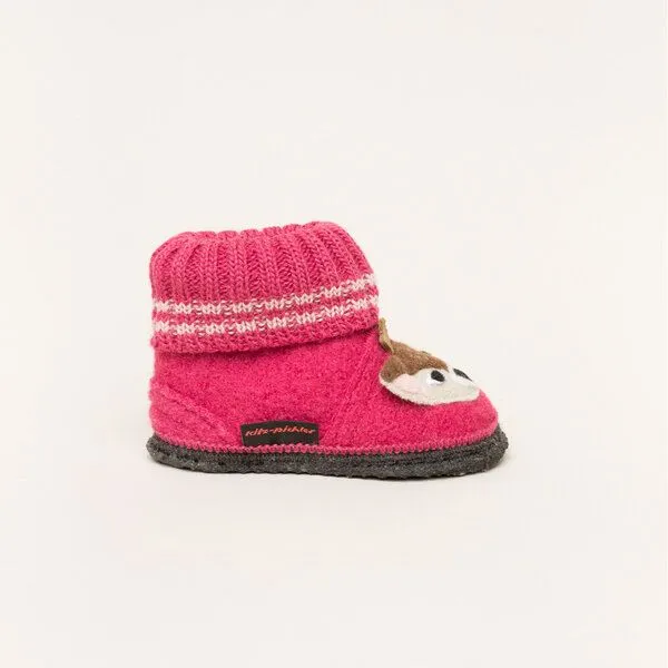 Kitz-Pichler Kitz-Pichler Hüttenschuhe Kauns Appl. Reh, Pink, – Produktbild 3 von 4