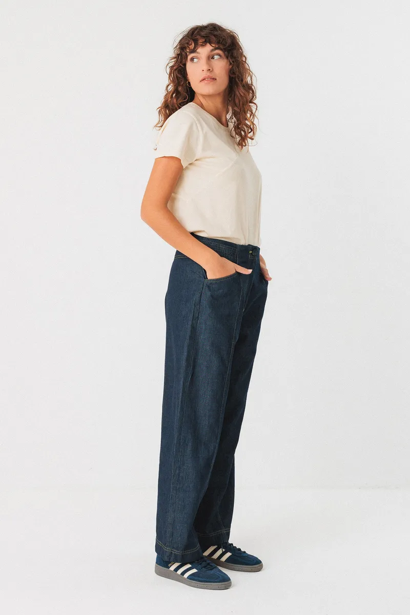 SKFK SKFK Damen vegan Jeans Bezi Blau, Extra dunkelblau, – Produktbild 1 von 2