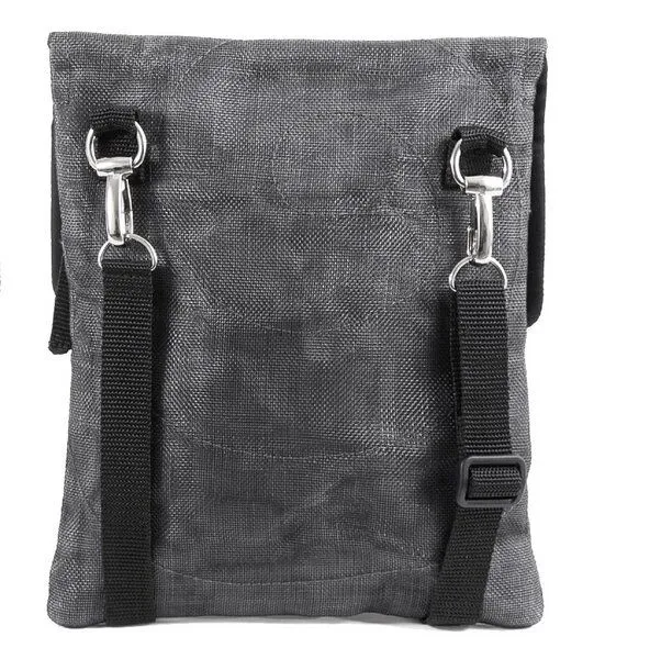 Smateria Smateria Flache Umhängetasche ESC-Kombi / Hüfttasche mit verstellbarem Schulterband, Anthrazit (schwarz), – Produktbild 3 von 4