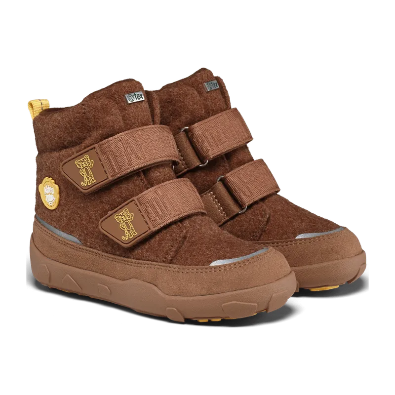 Affenzahn Affenzahn Winterstiefel Wolle Comfy Tiger für Kinder, braun, Größe 28 EU, Braun, – Produktbild 1 von 6