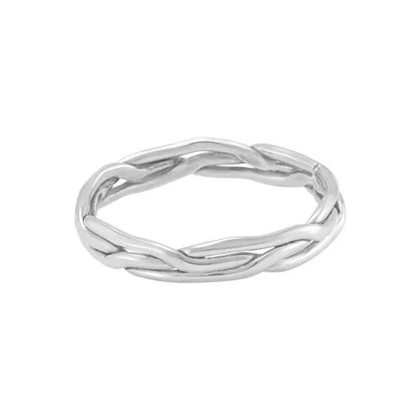 pakilia pakilia Silber Ring geflochten gedreht Fair-Trade und handmade – Produktbild 4 von 4