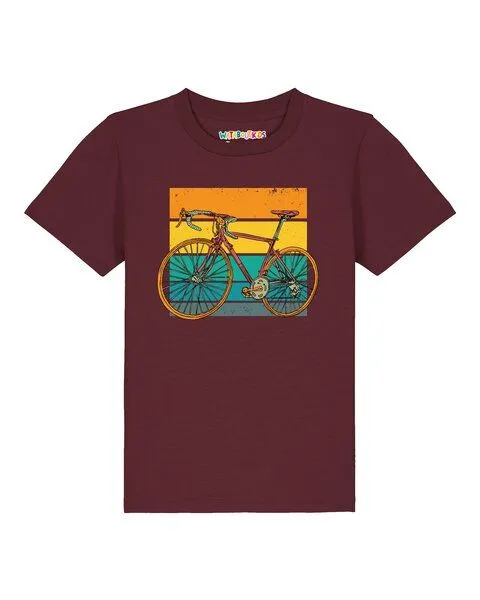 watabout.kids watabout.kids T-Shirt Kinder Retro Bike, Burgundy, – Produktbild 1 von 2