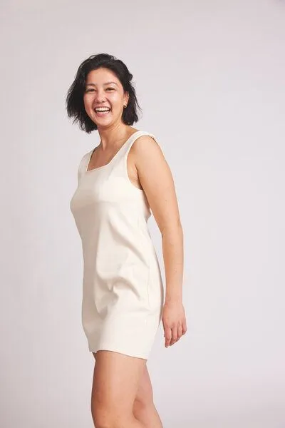 Baìge the Label Baìge the Label Benita - Sommerkleid mit Square-Ausschnitt, Natur, – Produktbild 2 von 4