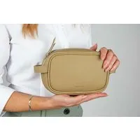 GREVIRO GREVIRO Kulturbeutel "S" aus Kaktusleder (vegan), Beige, – Produktbild 1 von 1