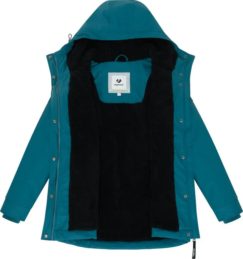 ragwear ragwear Funktionsjacke Monadis Rainy Warm Gefütterte Winterjacke mit Kapuze, Grün, – Produktbild 1 von 3