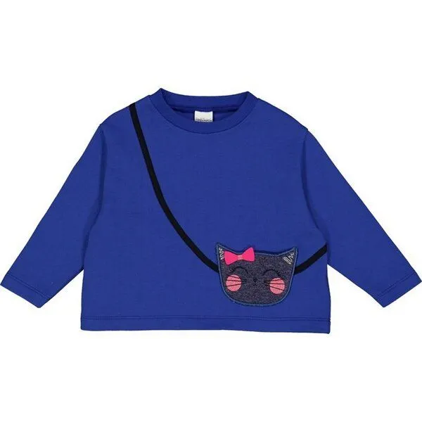 Fred's World by Green Cotton Fred's World by Green Cotton Sweatshirt Katze, Royalblau, – Produktbild 1 von 1
