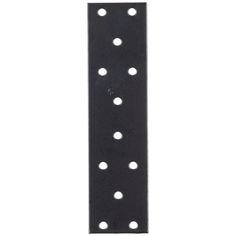 Alberts ALBERTS Lochplatte, verzinkt, schwarz, LxB 155x40 mm – Produktbild 1 von 1