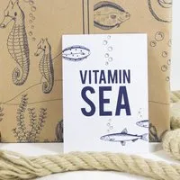 Bow & Hummingbird Bow & Hummingbird Postkarte Vitamin Sea – Produktbild 1 von 1
