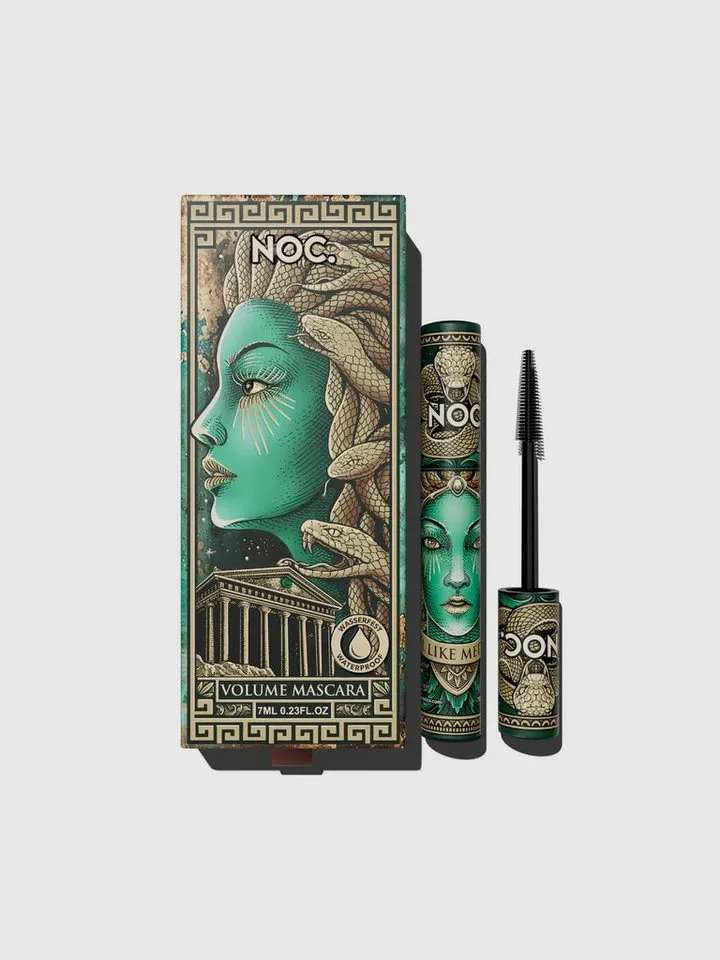 NOC. Cosmetics Mascara Feel Like Medusa, 1-tlg., 7 ml, intensiv schwarz, wasserfest, volumenverstärkend und definierend, Schwarz, – Produktbild 2 von 5