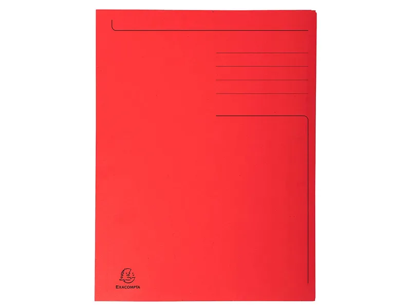Exacompta 50 Exacompta Aktenmappen "Forever", 3 Klappen, 280 g/m², DIN A4, rot – Produktbild 1 von 1