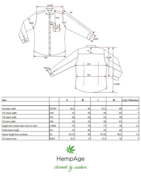 HempAge HempAge Kariertes Freizeithemd aus Hanf/Biobaumwolle, Gravel (braun), – Produktbild 3 von 4