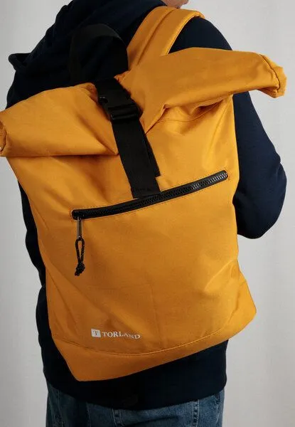 TORLAND TORLAND Rucksack ROLL-TOP, Gelb (mustard), – Produktbild 2 von 4