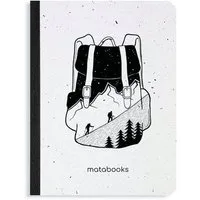 matabooks matabooks® Nachhaltiges A6 Notizbuch/Tagebuch/Journal aus Graspapier – Samenbuch, Backpack, – Produktbild 1 von 1