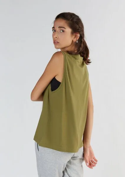 True North True North Damen Top aus Bio-Baumwolle & Tencel Modal T1211, Olivegrün, – Produktbild 1 von 4