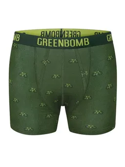 GreenBomb GREENBOMB Bike Vintage Small 3 Trunk - Figurbetonte Trunk aus Bio-Baumwoll Mix / hochwertiger Print / GOTS / Fair & Vegan – Produktbild 1 von 1