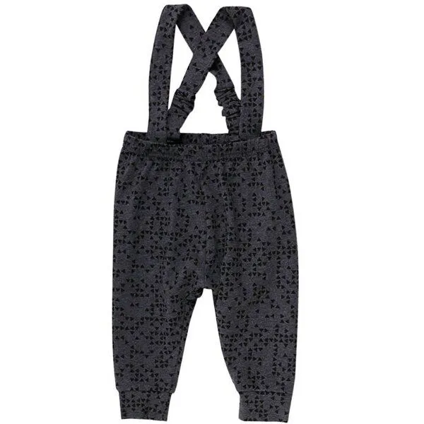 Müsli by Green Cotton Müsli by Green Cotton Baby Hose mit Trägern Dreiecke GOTS zertifiziert – Produktbild 1 von 3
