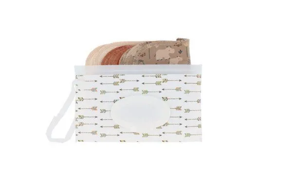 NoWaste Wrapping NoWaste Wrapping Feuchttücher Box waschbar wiederverwendbar Baby ver. Motive, Beige / animals, – Produktbild 2 von 3