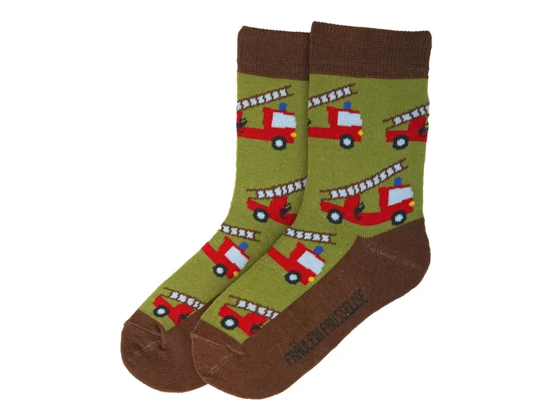 Fräulein Prusselise Kinder Socken Feuerwehr kaki Gr.23-26, Mehrfarbig, – Produktbild 1 von 1