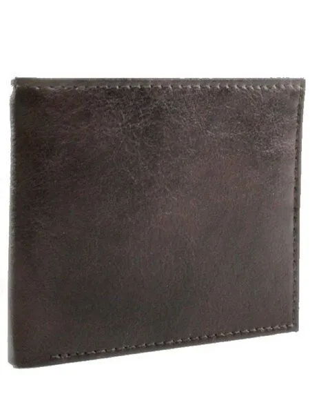 Will's Vegan Shoes Billfold Geldbörse Herren, Dunkelbraun, – Produktbild 1 von 2