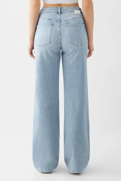 DAWN DAWN Jeans DEW Flared Soft Denim Classic, Light blue, – Produktbild 6 von 8