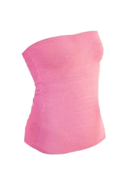 körber mode körber mode Schlauchtop, trägerloses Top aus Biobaumwolle, viele Farben, in Normalgröße & Kurzgröße, Rosa, – Produktbild 1 von 2
