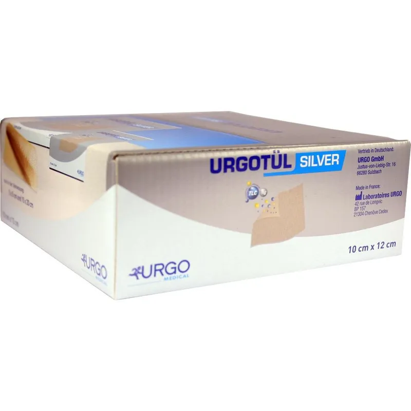 Urgo URGOTÜL Silver 10x12 cm Wundgaze 60 St Wundgaze – Produktbild 1 von 1