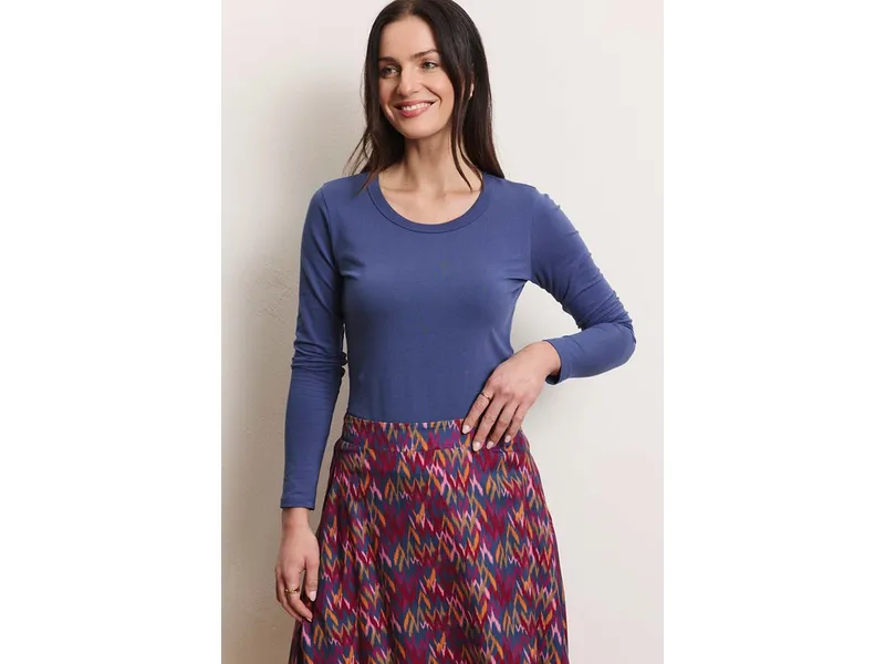 Tranquillo Tranquillo Jersey-Shirt Tildaa aus Biobaumwolle - crown blue – Produktbild 3 von 3