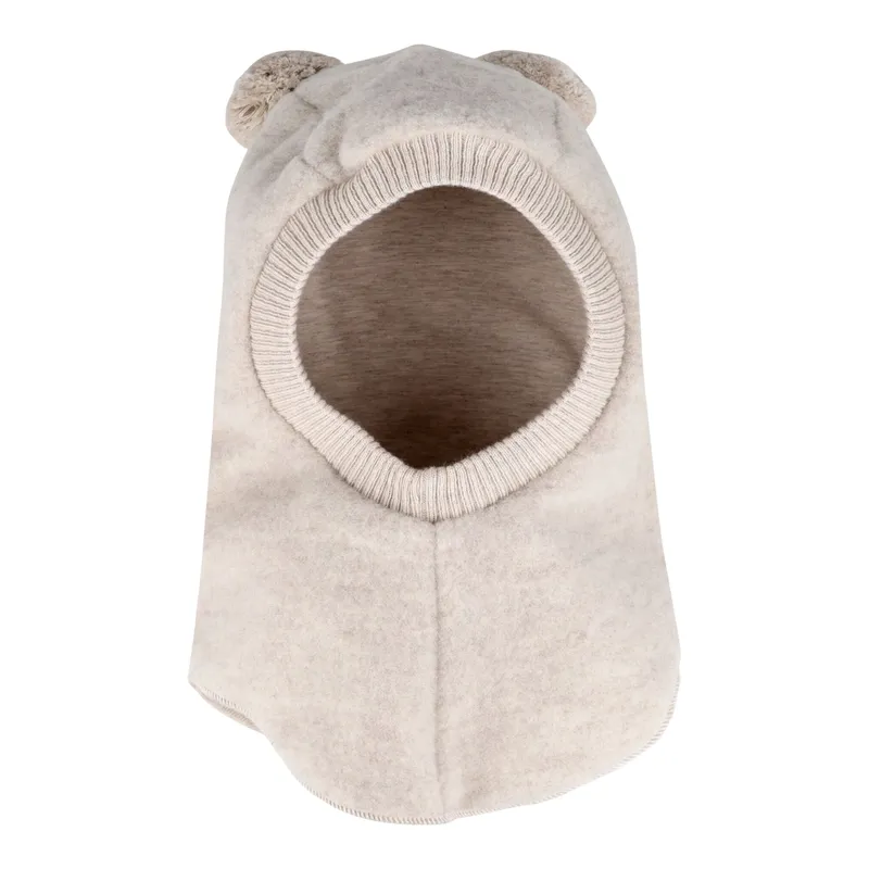 Maximo Maximo Wollfleece-Schlupfmütze mit Bommel, Beige, – Produktbild 1 von 3