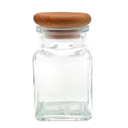 mikken mikken Gewürzglas eckig 150 ml mit Holzdeckel – Produktbild 1 von 1