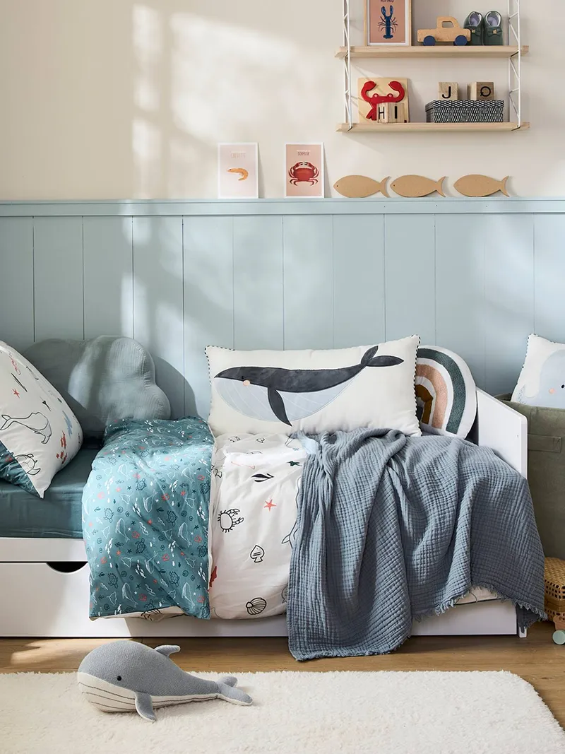 Vertbaudet Babydecke, Aqua, – Produktbild 1 von 4