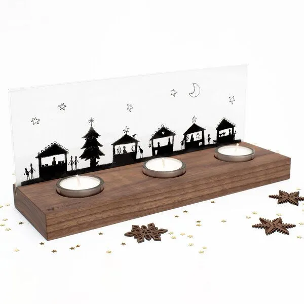 klotzaufklotz klotzaufklotz Weihnachtskrippe Weihnachtsmarkt SW – Produktbild 5 von 8