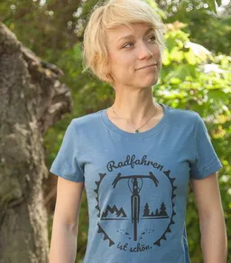 päfjes päfjes Radfahren ist schön - Gravel - Frauen T-Shirt - Fair aus Baumwolle Bio – Produktbild 1 von 1