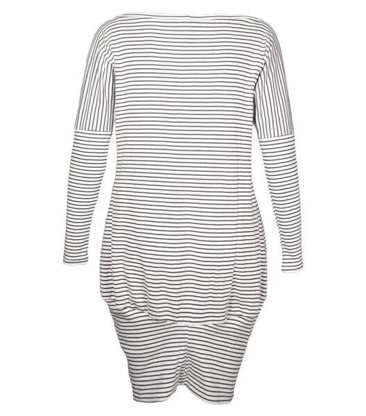 FORMAT FORMAT POKE Kleid, Hell gestreift, – Produktbild 3 von 4