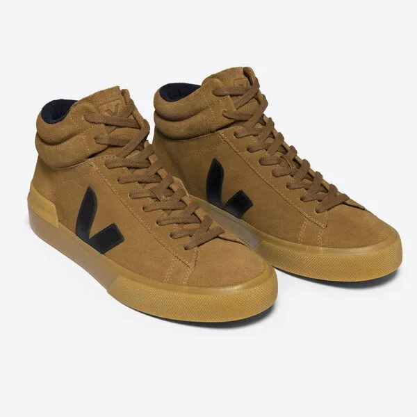 Veja Veja High-Top Sneaker Damen - Minotaur Suede, Braun (camel black), – Produktbild 3 von 4