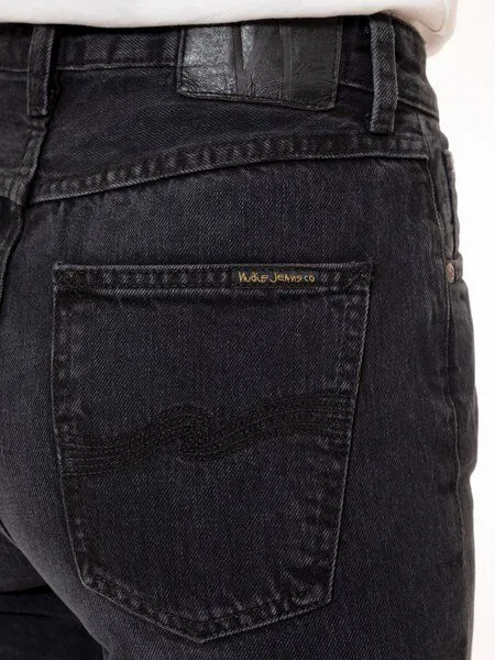 Nudie Jeans Nudie Jeans Lofty Lo - Bio-Baumwolle, Black vintage (schwarz), – Produktbild 8 von 8