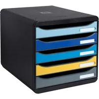 Exacompta Exacompta Schubladenbox 'BEE BLUE Big-Box Plus' mit 5 Schubfächern,aus Recyclingkunststoff – Produktbild 1 von 1