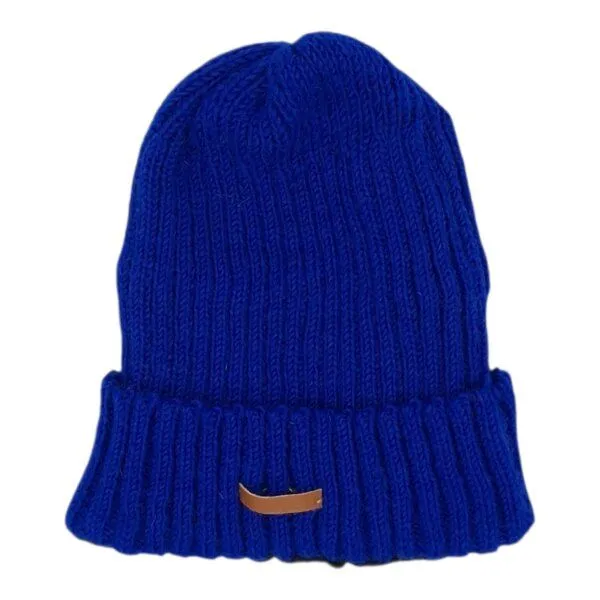 short'n'pietz short'n'pietz handgestrickte Schurwollmütze "Fisherman", Blau, – Produktbild 2 von 2