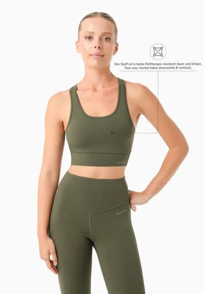 ORGANICATION ORGANICATION BIANNCA | Bralette aus Bio-Baumwolle, Olive, – Produktbild 3 von 4