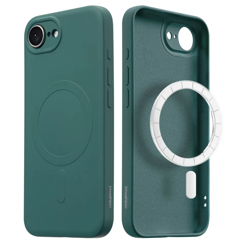 imoshion imoshion Color Back Cover mit MagSafe für das Apple iPhone 17e / 16e, Dunkelgrün, – Produktbild 1 von 1