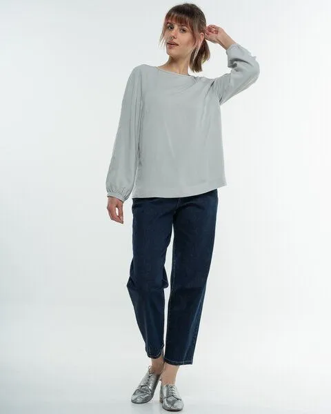 Alma & Lovis Alma & Lovis Legeres Blusenshirt aus fließendem EcoVero | Raglanbluse, Opal (mint), – Produktbild 2 von 4