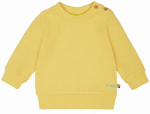 loud + proud loud + proud Babys & Kinder Sweat Rippenstruktur, GOTS-zertifiziert, Gold, – Produktbild 2 von 2