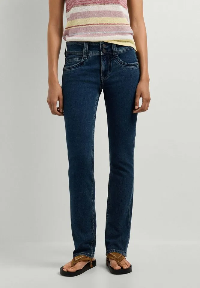 Pepe Jeans Pepe Jeans Slim-fit-Jeans schmal geschnittene Jeans SLIM JEANS MW GEN, Bunt, – Produktbild 2 von 5