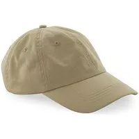 Beechfield Beechfield Damen / Herren 6 Panel Basecap Dad Cap flaches Profil Kappe, Beige (desert sand), – Produktbild 1 von 1