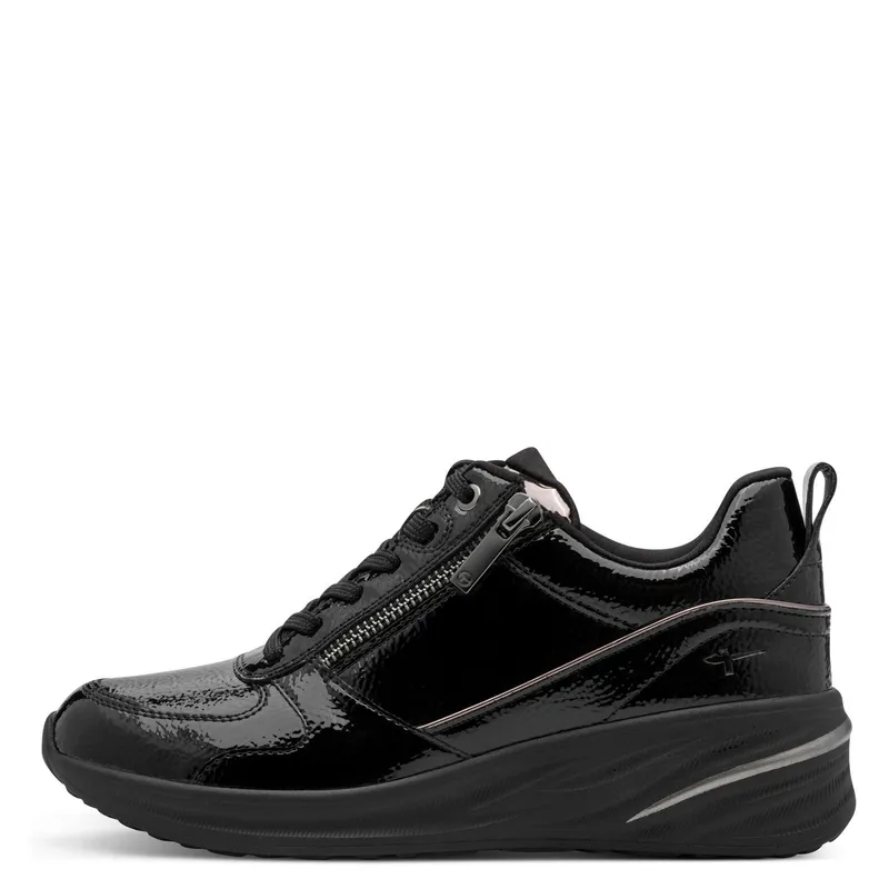 Tamaris Tamaris Wedgesneaker 100% vegan, Schwarz, – Produktbild 7 von 8