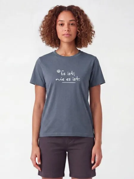 watapparel watapparel T-Shirt Frauen Es ist wie es ist, Blue grey, – Produktbild 2 von 2