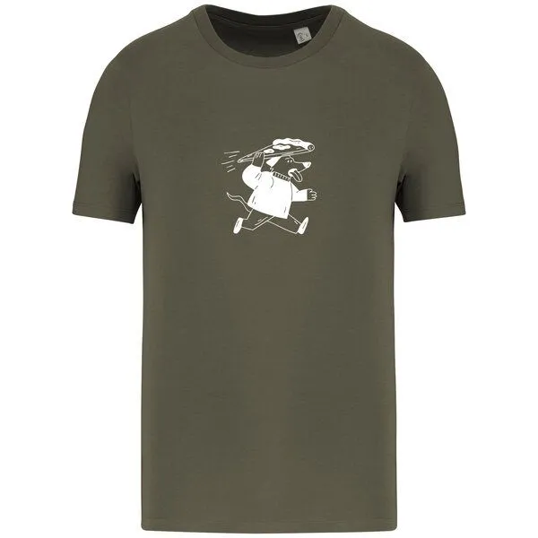 Greenspired Greenspired Basic Bio T-Shirt Pizzadog Nr. 4 ( 155g/m² XXS - 5 XL, Khaki, – Produktbild 1 von 1