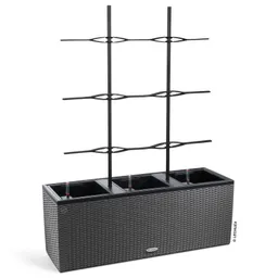 Lechuza® Lechuza® Rankgitter 'Trio Cottage 30', schwarz, ca. 86 x H 135 cm – Produktbild 1 von 1