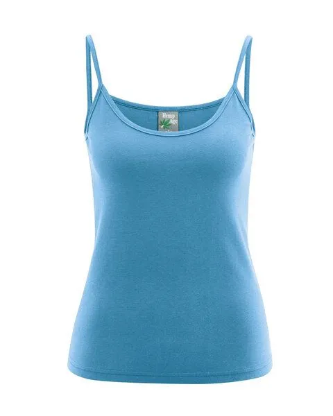 HempAge HempAge Trägertop Hanf/Biobaumwolle, Atlantic (blau), – Produktbild 1 von 4