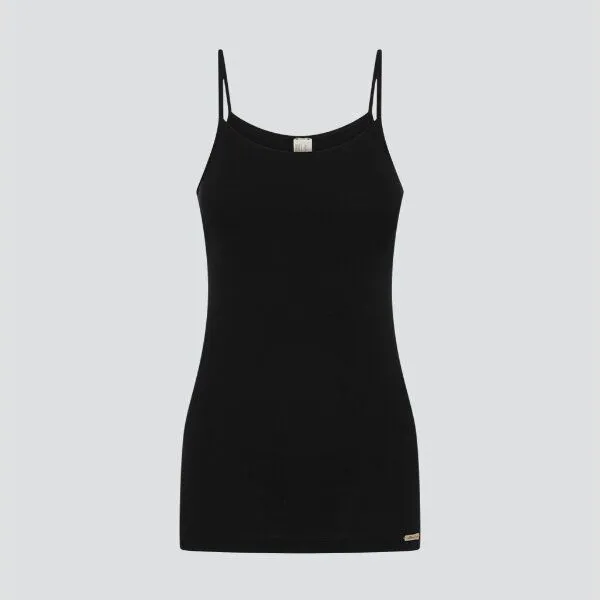 comazo|earth comazo|earth Fairtrade Pure Cotton Unterhemd Spaghettiträger | GOTS zertifiziert, Schwarz, – Produktbild 3 von 3