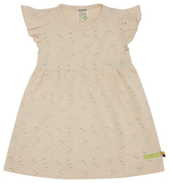 loud + proud loud + proud Babys & Kinder Kleid Slub Jersey, GOTS-zertifiziert, Vanilla(natur), – Produktbild 2 von 5